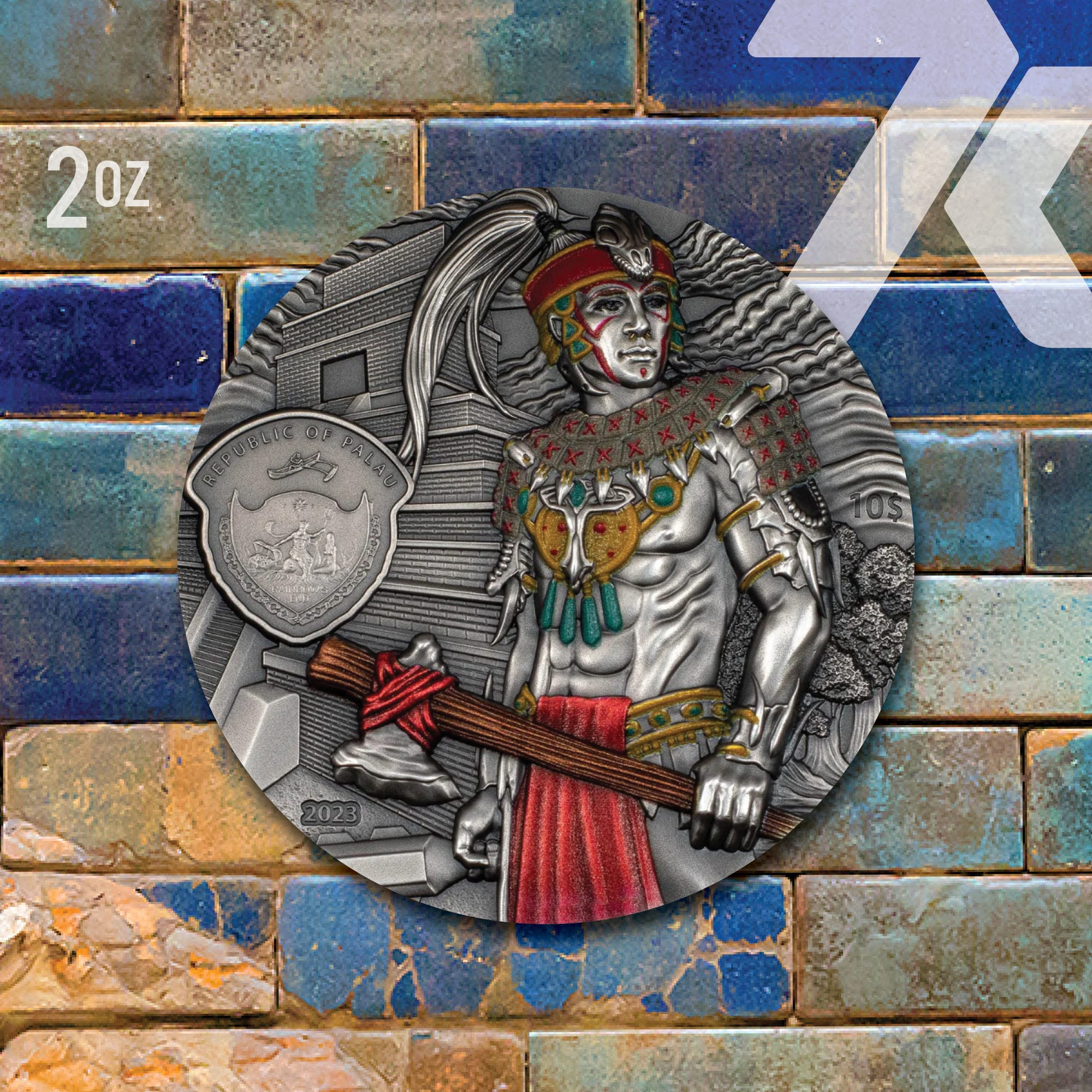 2023 Lost Civilizations – Mayans 2-oz silver MS70