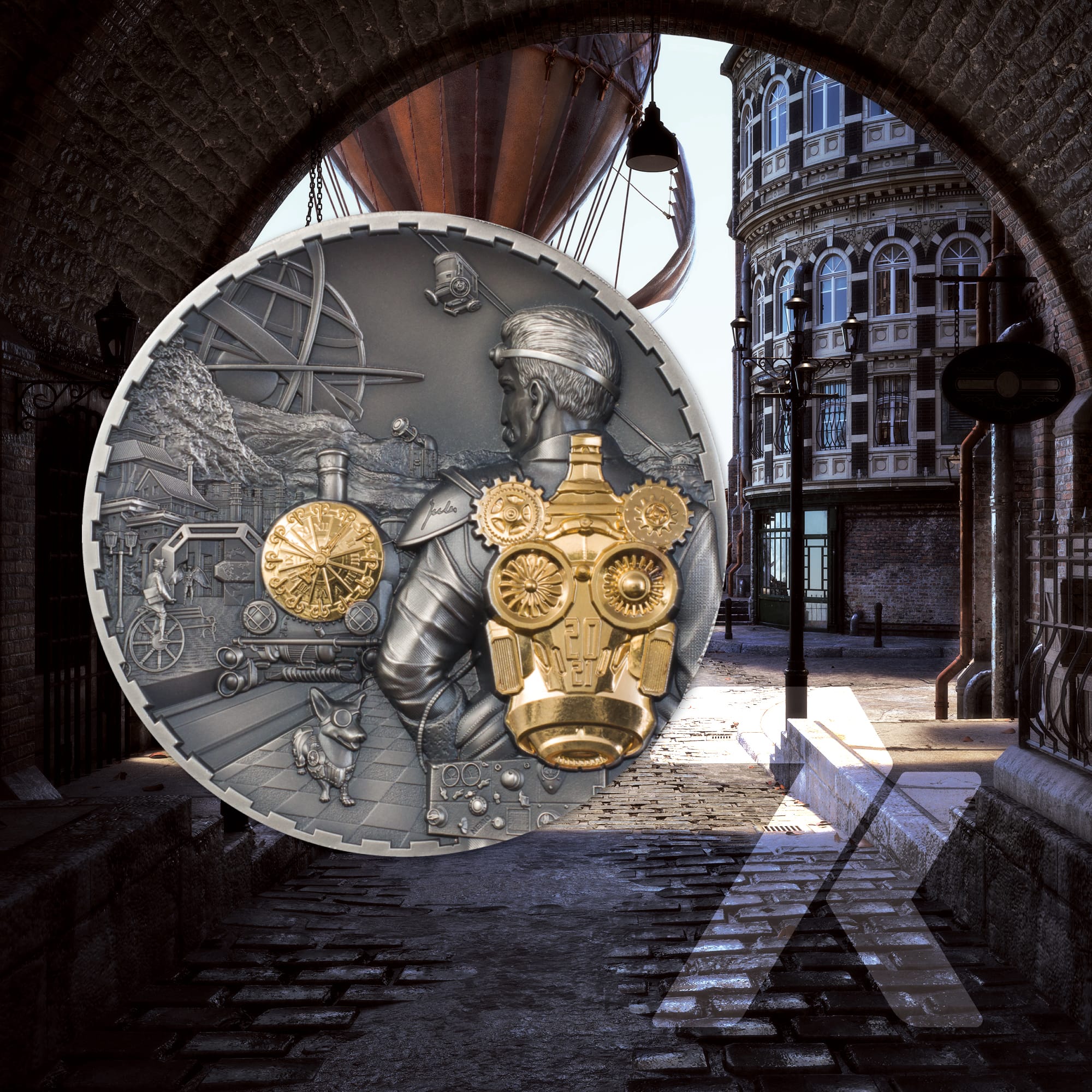 2023 Steampunk – Jet Pack 1-kilo silver MS70 & MS69