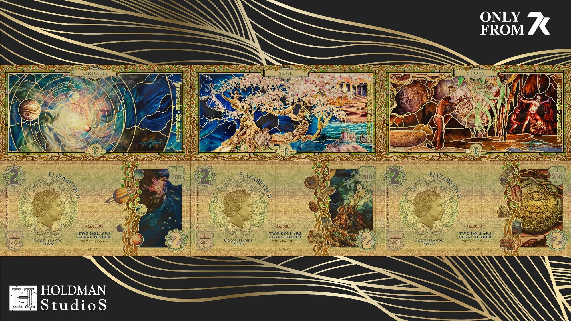 Threads of Light Gold Notes