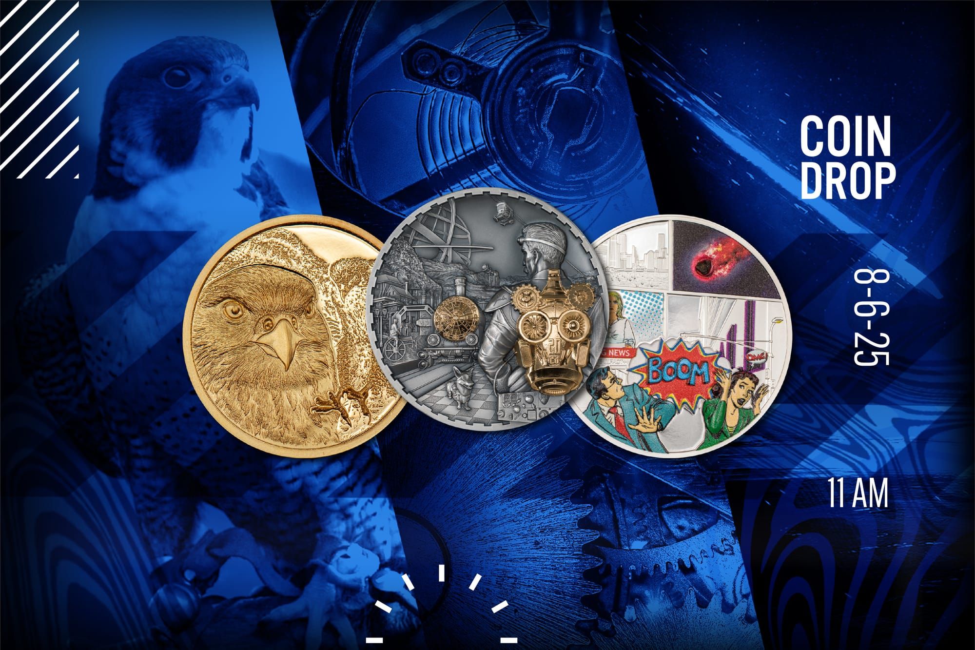 When coins take to the skies ...