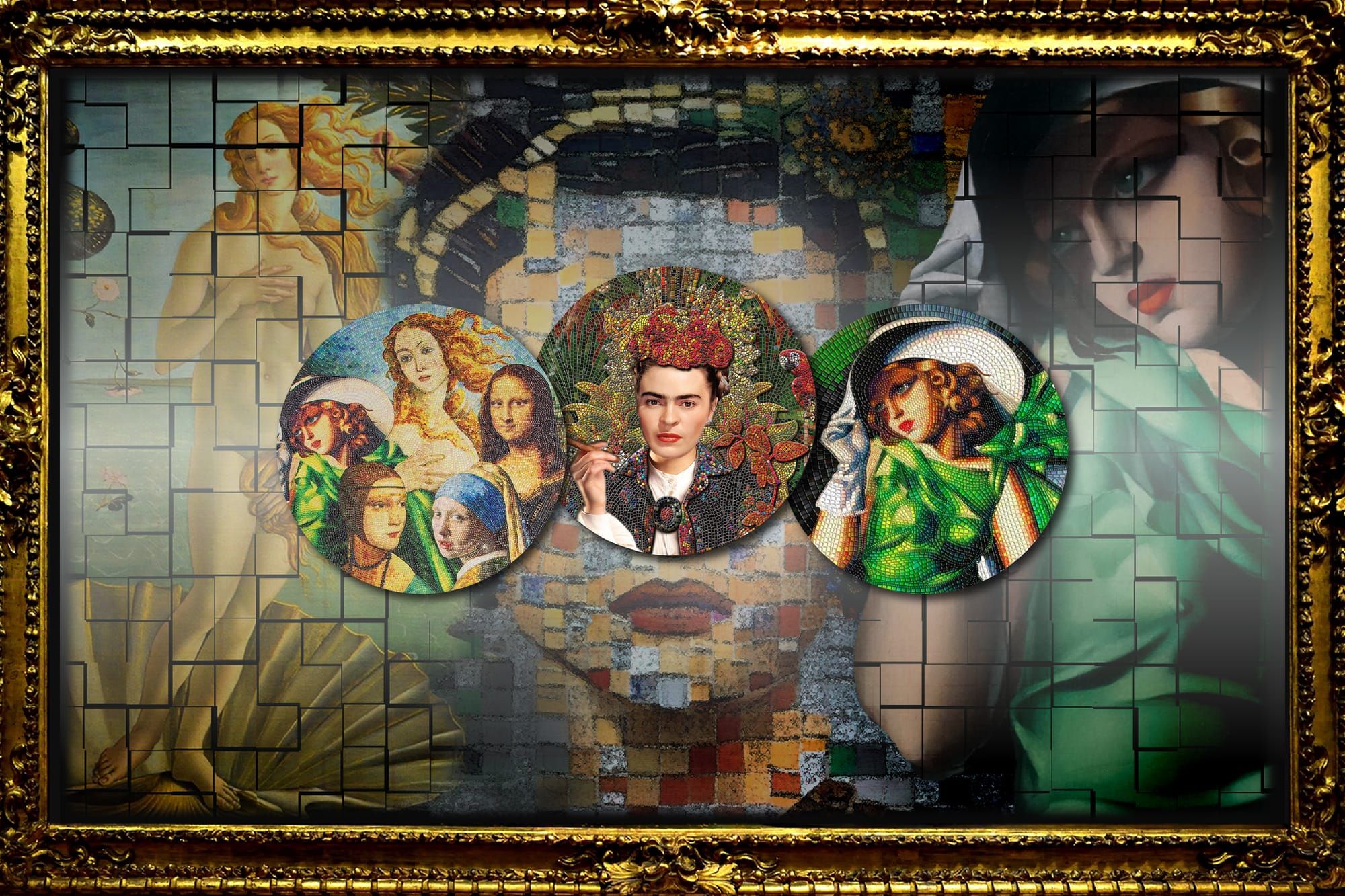 Don't miss this! Great Micromosaic – Frida Kahlo La Maravilla