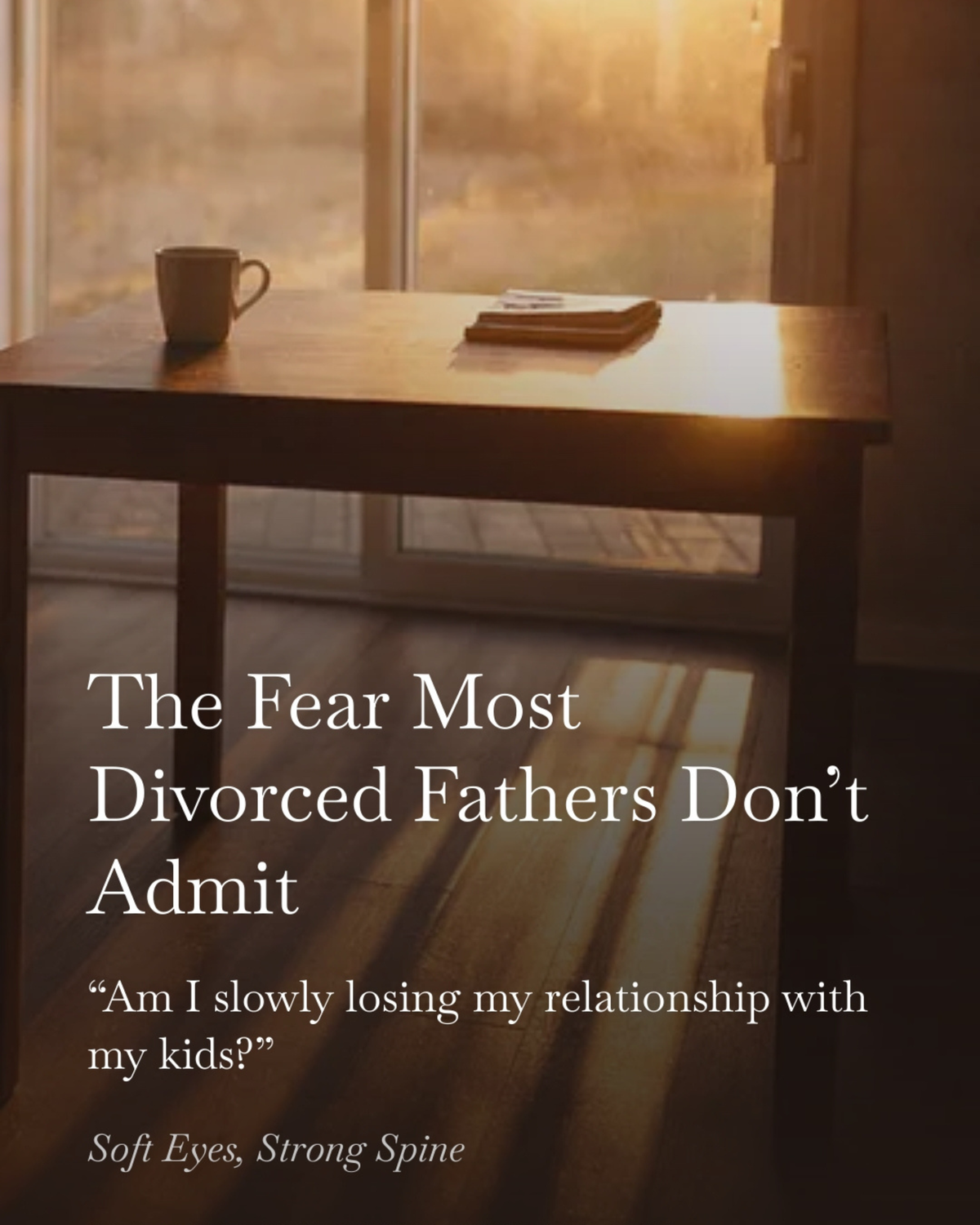 A Short Essay —  The Fear Most Divorced Fathers Don’t Admit