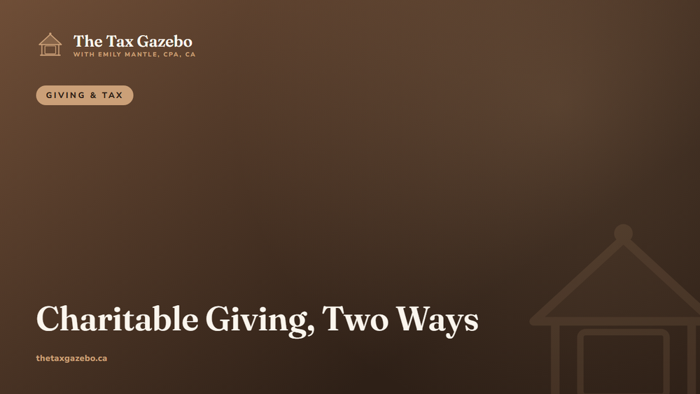 Charitable Giving and Tax