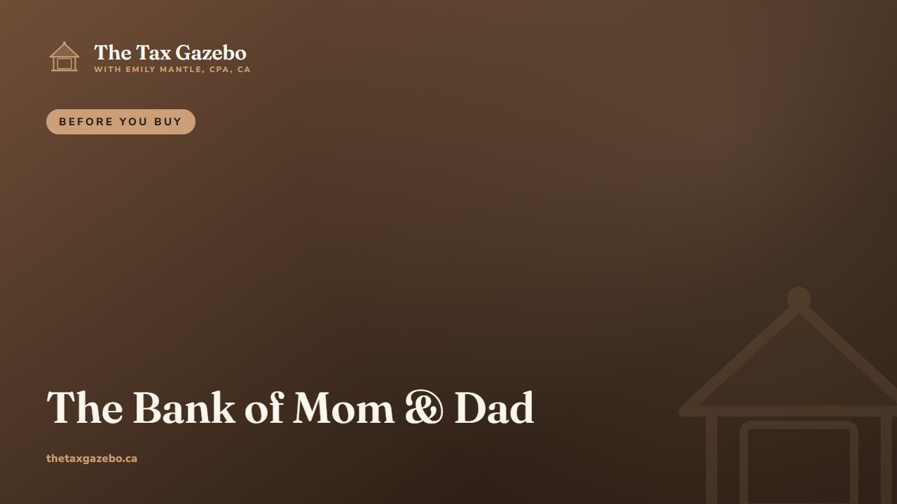 First Home and Bank of Mom and Dad?