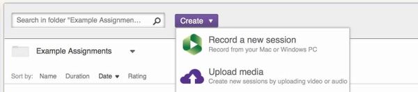 Using Panopto for student assignments