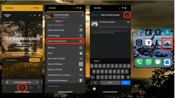 Put us on your home screen