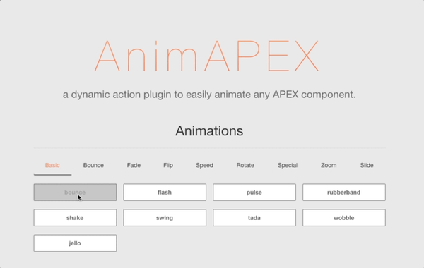 Animate your APEX application