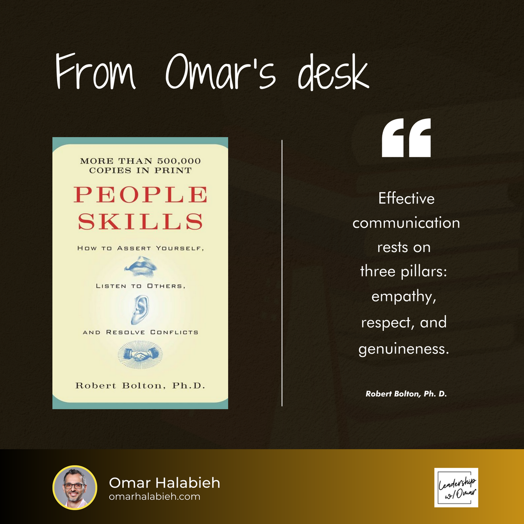 From Omar's Desk: People Skills