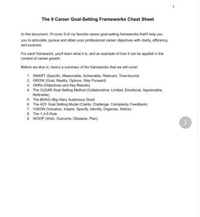 9 Career Goal-Setting Frameworks