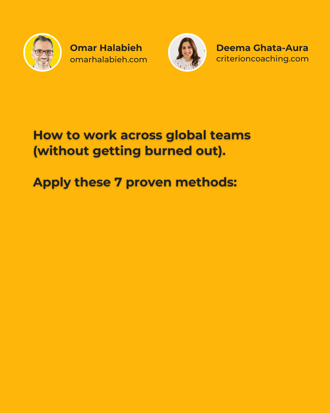 Working Across Global Teams