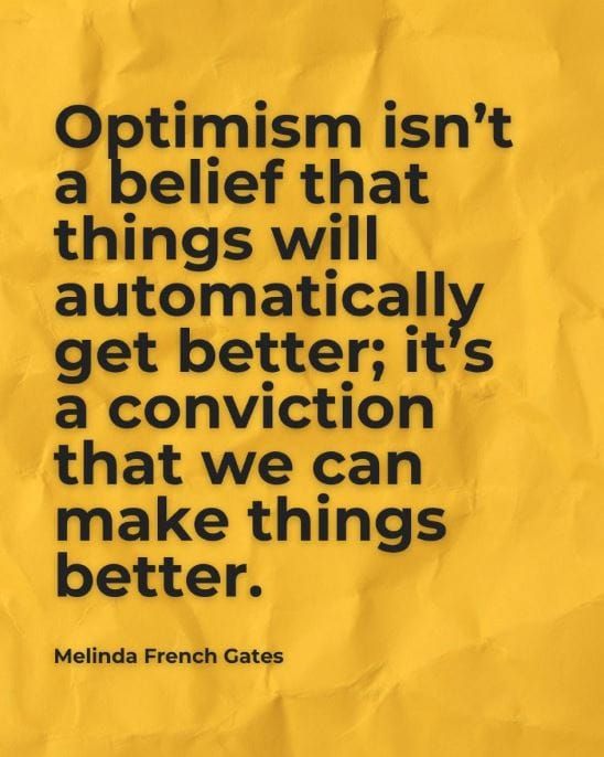 Reflection Friday: Optimism