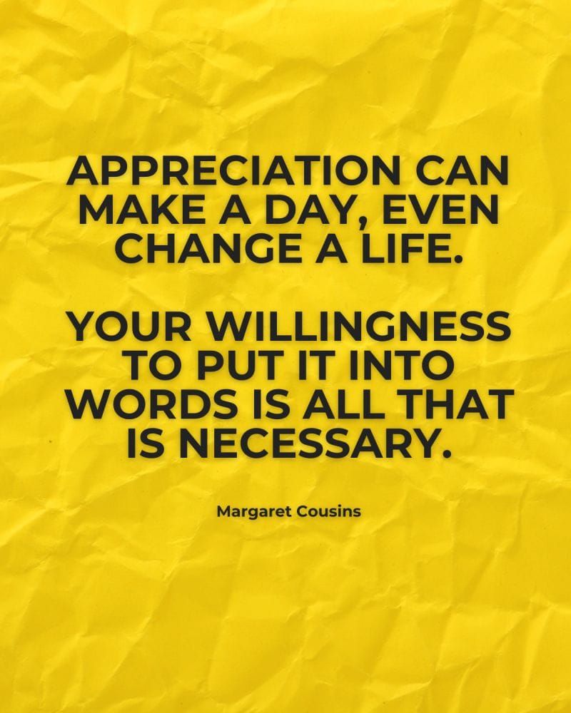 Reflection Friday: Appreciation