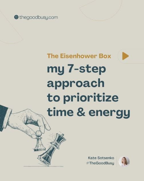 7 Steps to Prioritize Time and Energy
