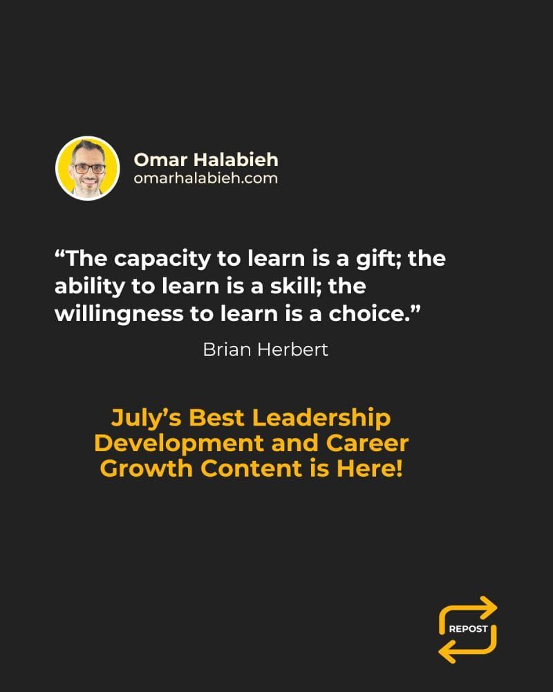 July's Best Leadership Development and Career Growth Content