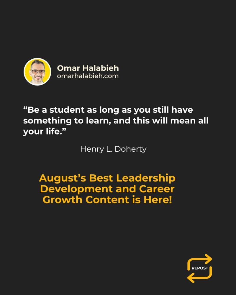 August's Best Leadership and Career Growth Content