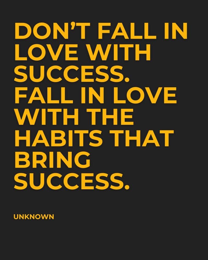 Friday Reflection: Don’t Chase Success—Love the Habits That Create It