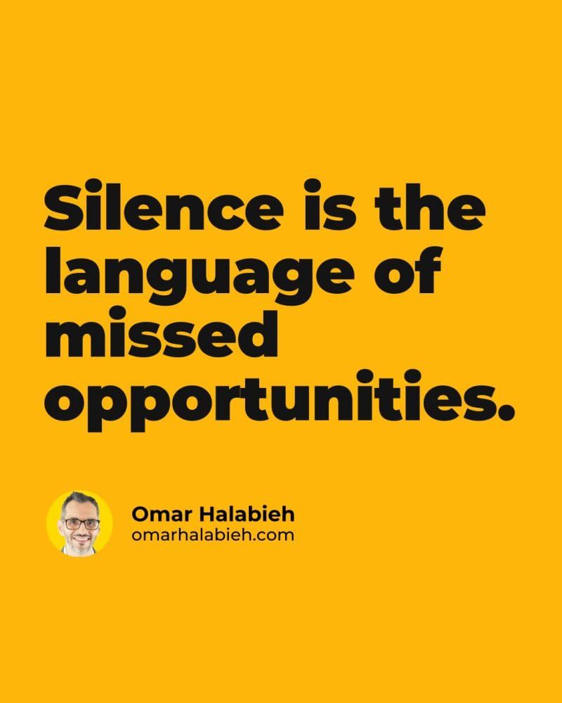 Silence Stalls Growth: Speak Up About Your Ambitions