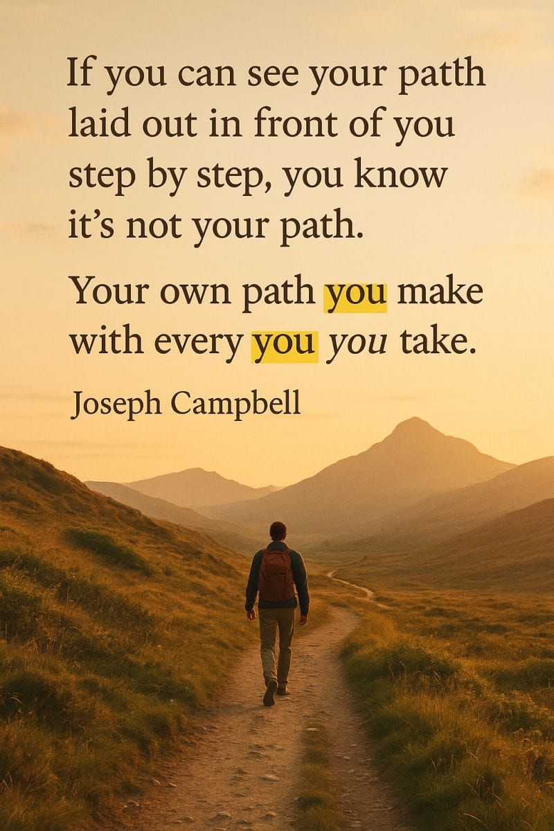 Reflection Friday: You walk. The path appears.