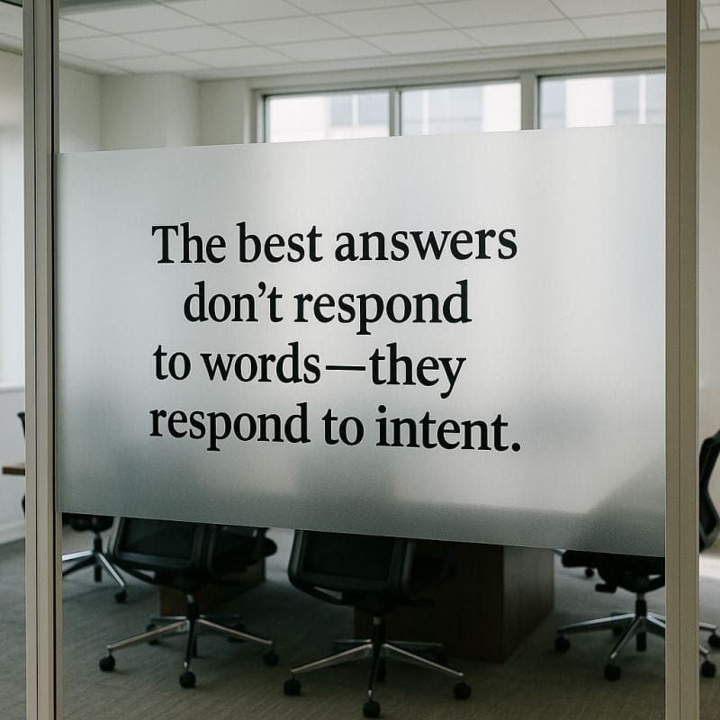 Good Leaders Answer Questions. Great Leaders Read Between the Lines.