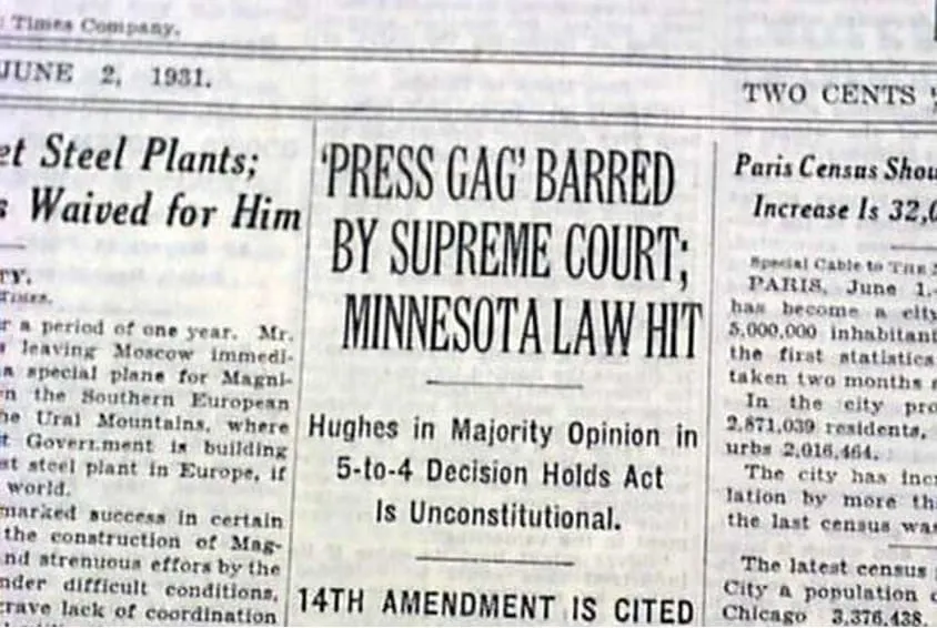 Donald Trump would hate Near v. Minnesota