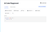 AI Code Playground