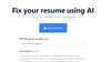 Fix My Resume