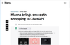 Klarna ChatGPT plugin