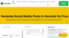 AI Social Post Generator