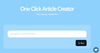 OneClickArticleCreator