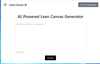 Lean Canvas AI