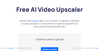 Free AI Video Upscaler