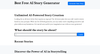 Free AI Story Generator