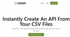 CSV TO API