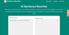 AI Sentence Rewriter