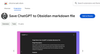 Save ChatGPT to Obsidian