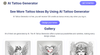 AI Tattoo Generator