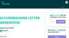 AI Fundraising Letter Generator