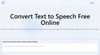 TexttoSpeech.im: Convert Text to Speech Free Online