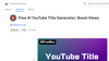 AI YouTube Title Generator