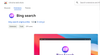 Bing Search Engine Extension - Chrome Extension