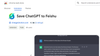 ChatGPT to Feishu - Chrome Extension