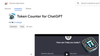 Token Counter for ChatGPT - Chrome Extension