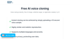 AI Clone Voice Free