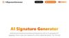 AI Signature Generator