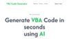VBA Code Generator