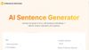 AI Sentence Generator