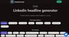 Imagetoprompts LinkedIn Headline Generator