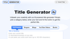 Title Generator