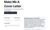 Make Me A Cover Letter