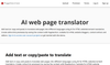 AI web page translator by pagesection.com